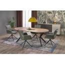 Стол обеденный HALMAR PERONI орех/черный 100-250/100